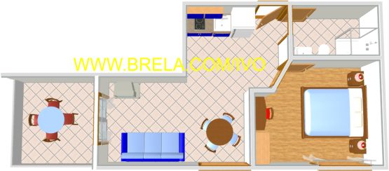 Apartments Marija, Brela - plan