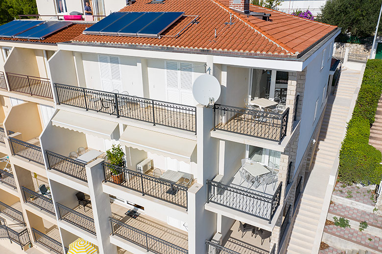 Apartments Marija, Brela - house, aerial view