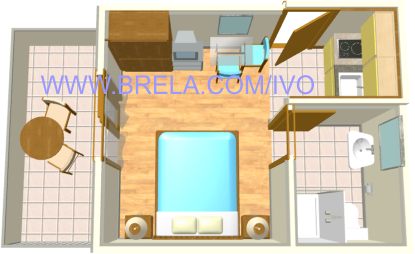 Apartments Marija, Brela - plan