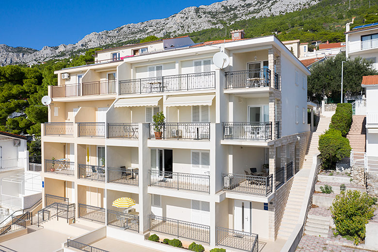 Apartments Marija, Brela - house, aerial view