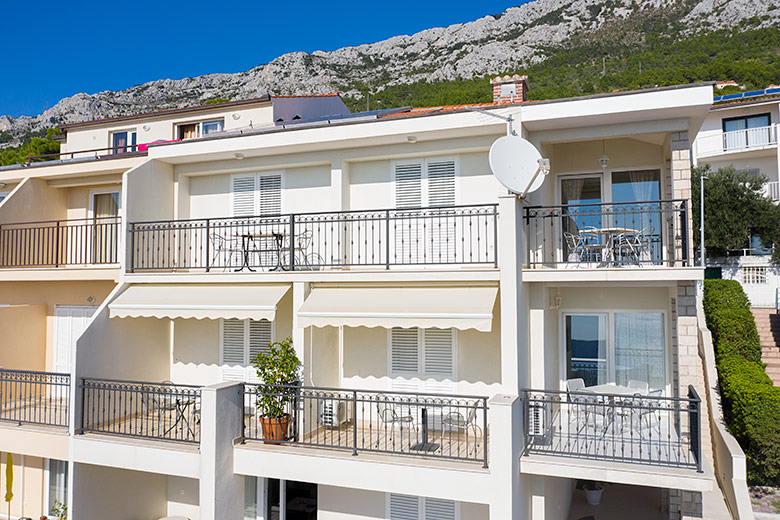 Apartments Marija, Brela - house, aerial view