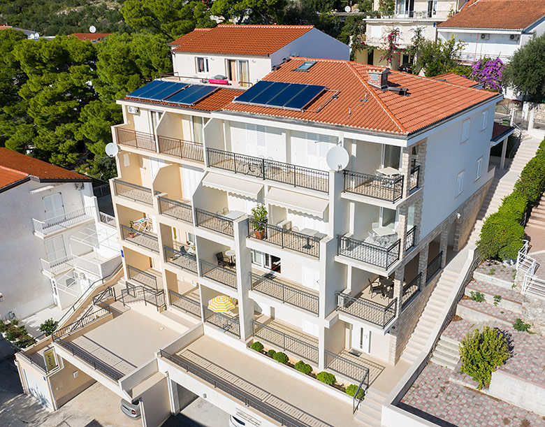Apartments Marija, Brela - house, aerial view