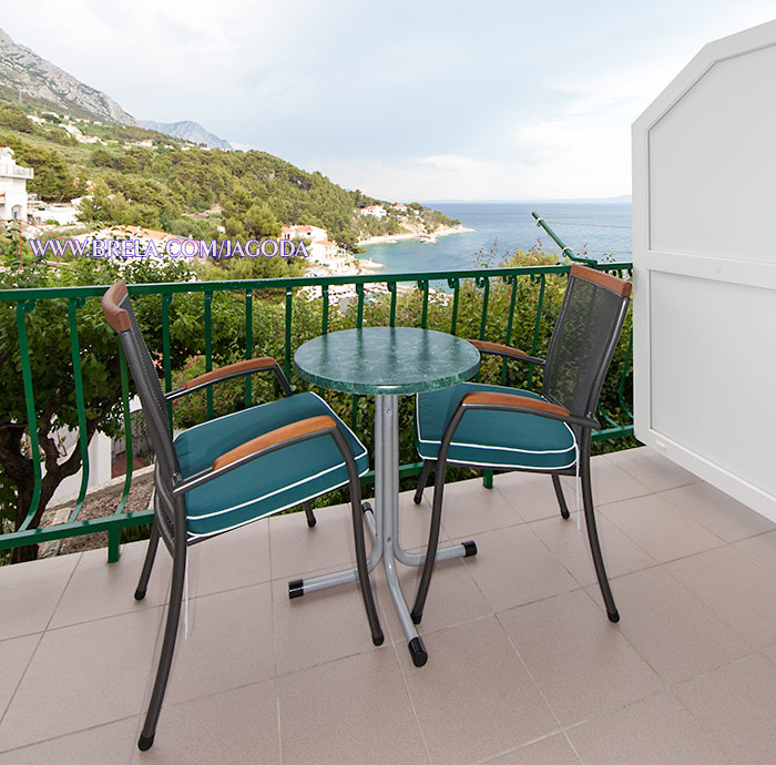 apartments Jagoda, Brela - balcony with sea view