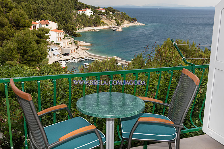 apartments Jagoda, Brela - balcony with sea view