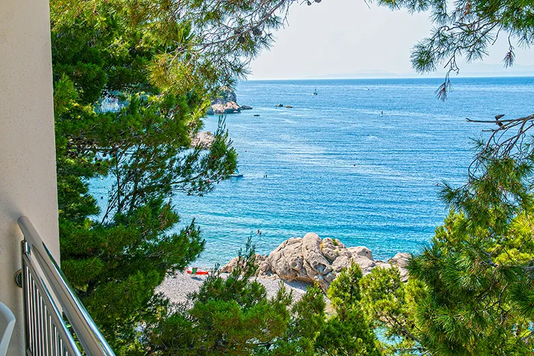 balcony with sea view