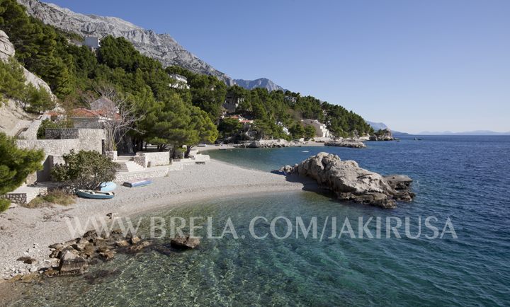 beach in front of house