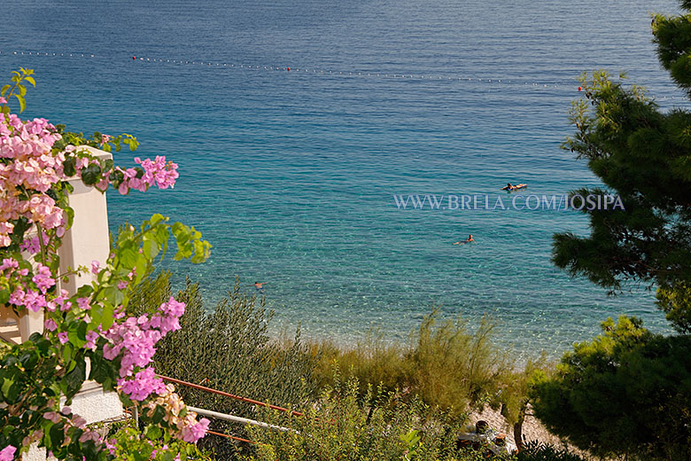 apartments Josipa, Brela - balcony with sea view