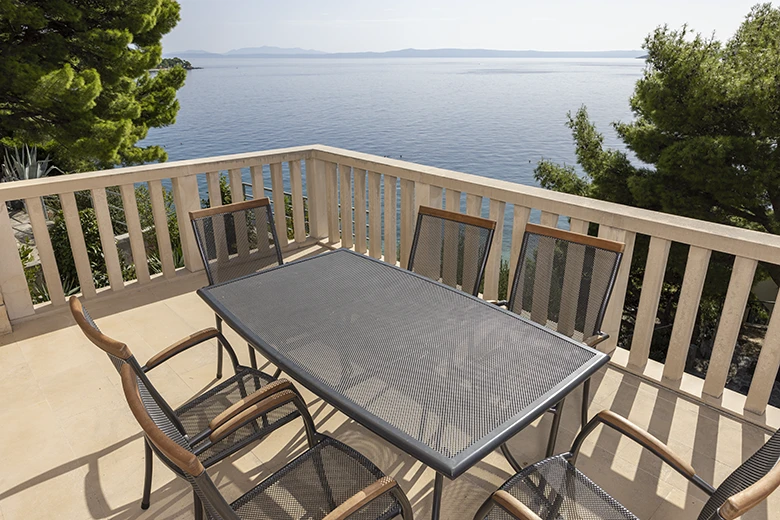 apartments Josipa, Brela - balcony with sea view