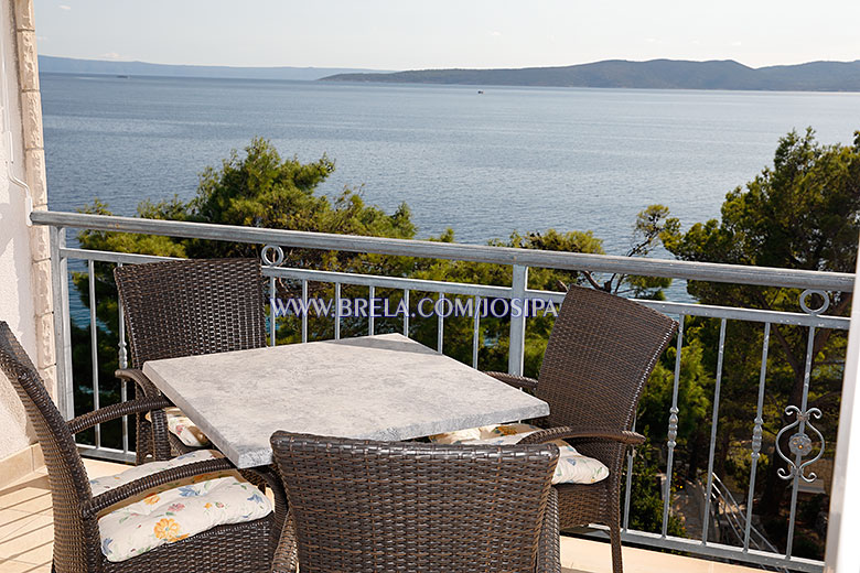 apartments Josipa, Brela - balcony with seaview