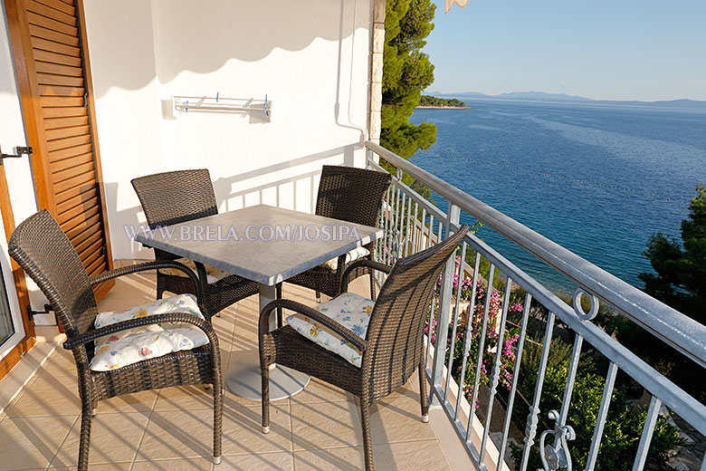 apartments Josipa, Brela - balcony with seaview