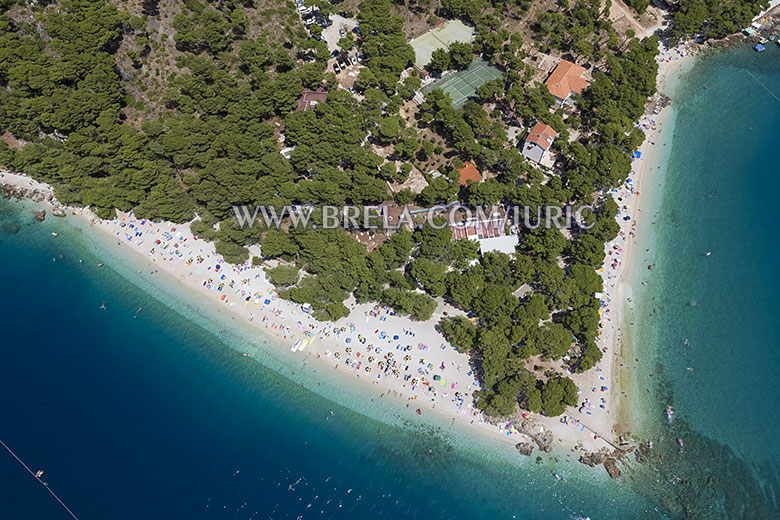 Beach Punta Rata in Brela, Croatia