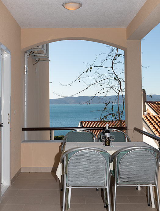Apartments Kate, Brela - balcony with sea view