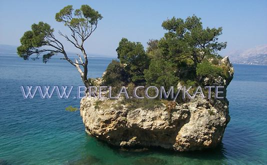 famous stone on the beach Punta Rata, Brela