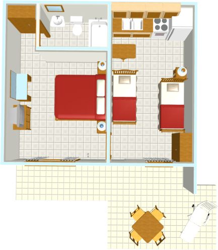 Apartments KIS Zelić, Brela - plan