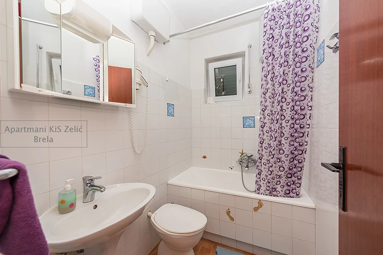 Apartments KiS Zelić, Brela - bathroom