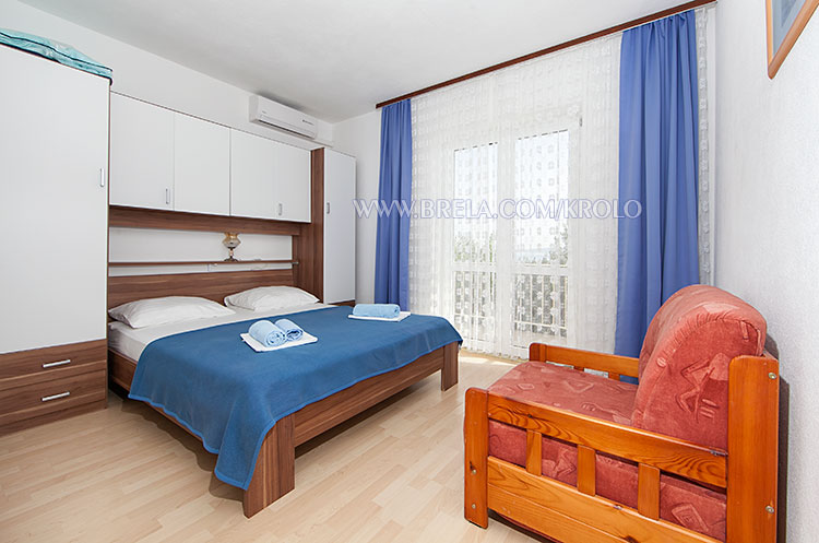 apartments Krolo, Brela - bedroom