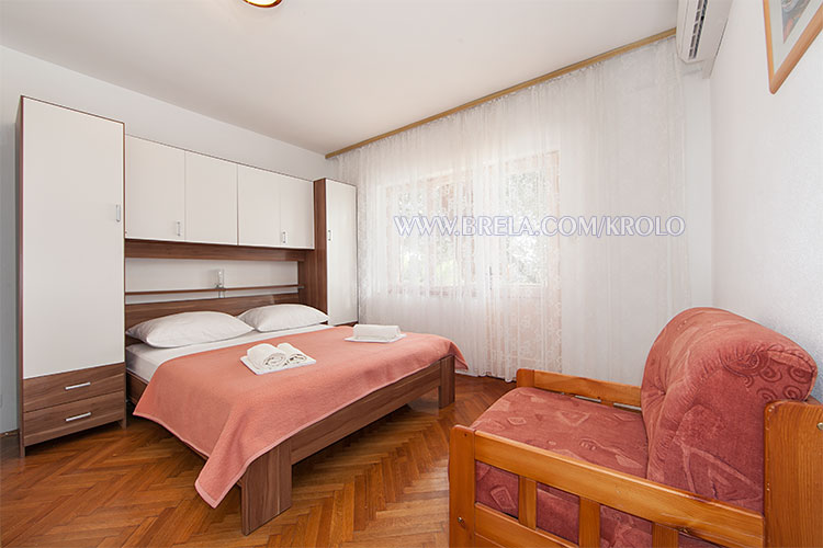 apartments Krolo, Brela - second bedroom