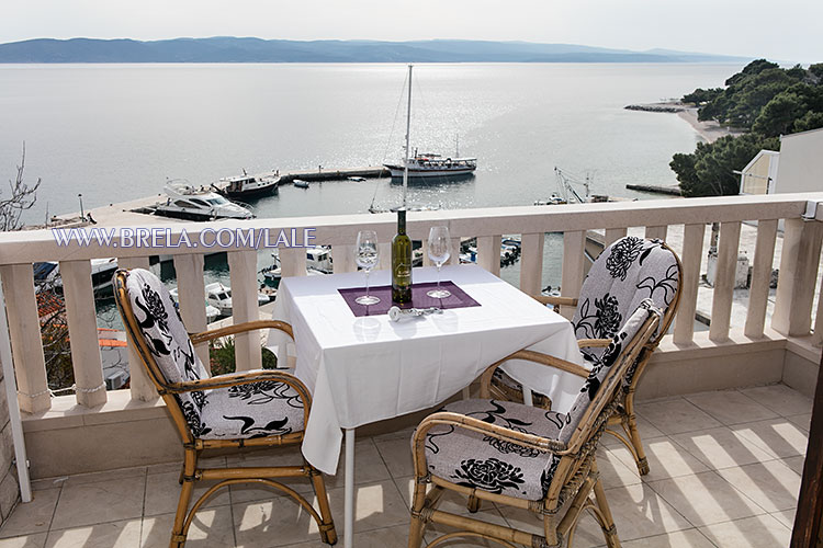 Apartments Lale, Brela - sea view from balcony