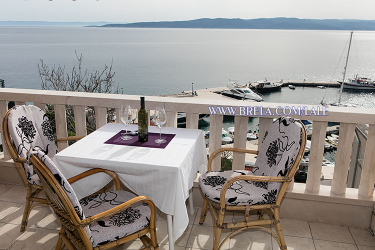 Apartments Lale, Brela - sea view from balcony