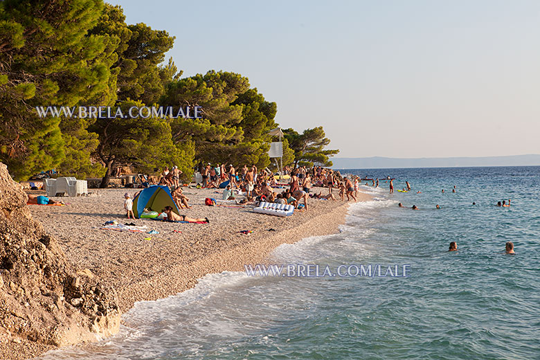 Brela beach Punta Rata - summer time