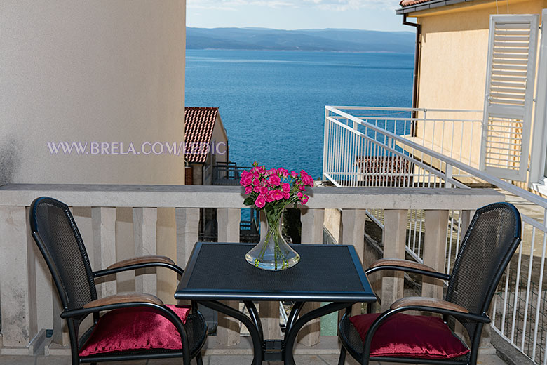 apartments Ledić, Brela - third balcony with sea view
