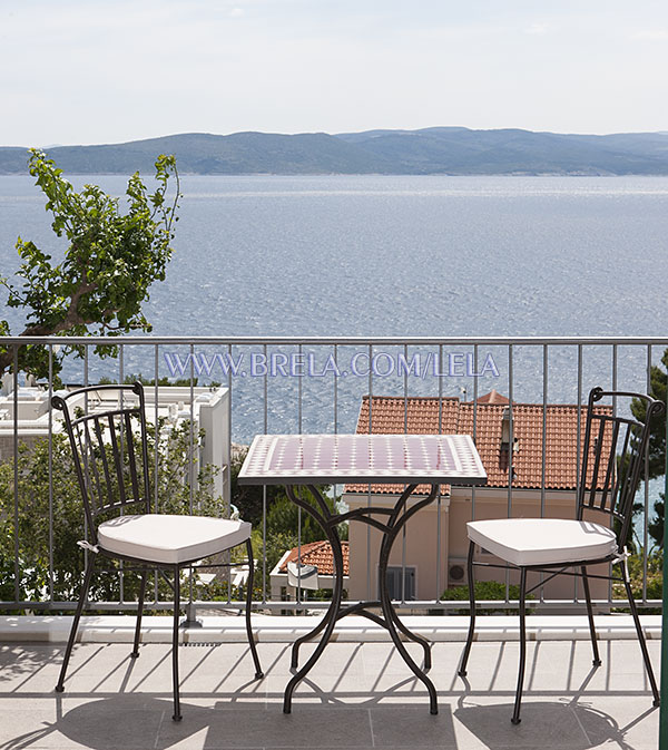 balcony with sea view - apartment Lela Brela