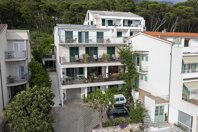 house 1, aerial view