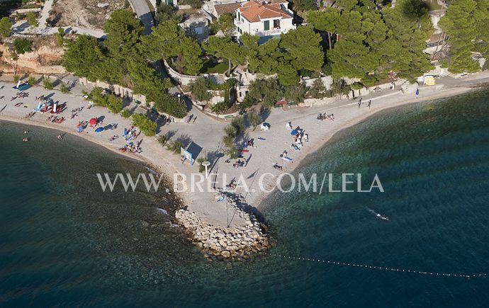 Aerial view of Brela beach