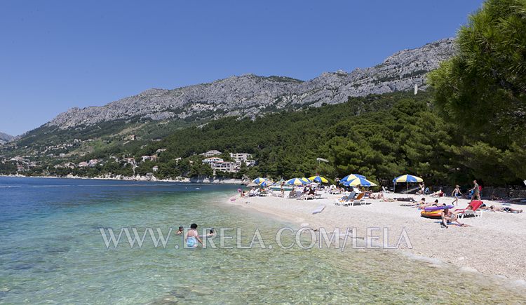 Brela most famous beach - Punta Rata