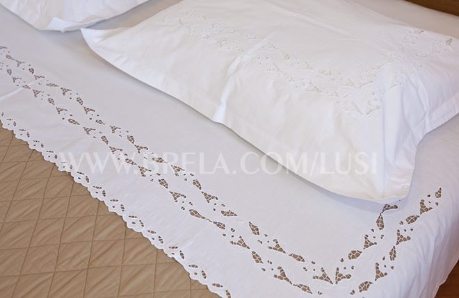 hand made, decorated bedlinen