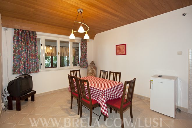 dinning room with tv set