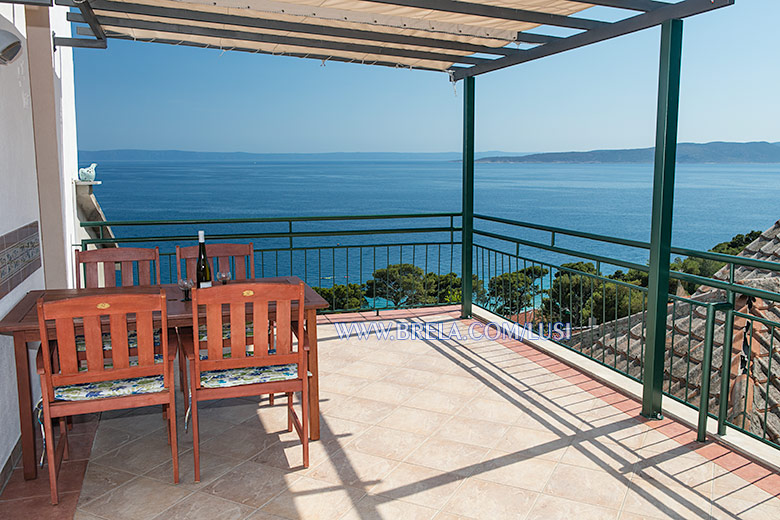 apartments LUSI, Brela - sea view from terrace