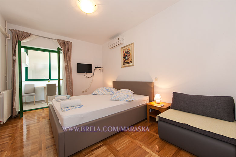 apartment Maraska, Brela - bedroom