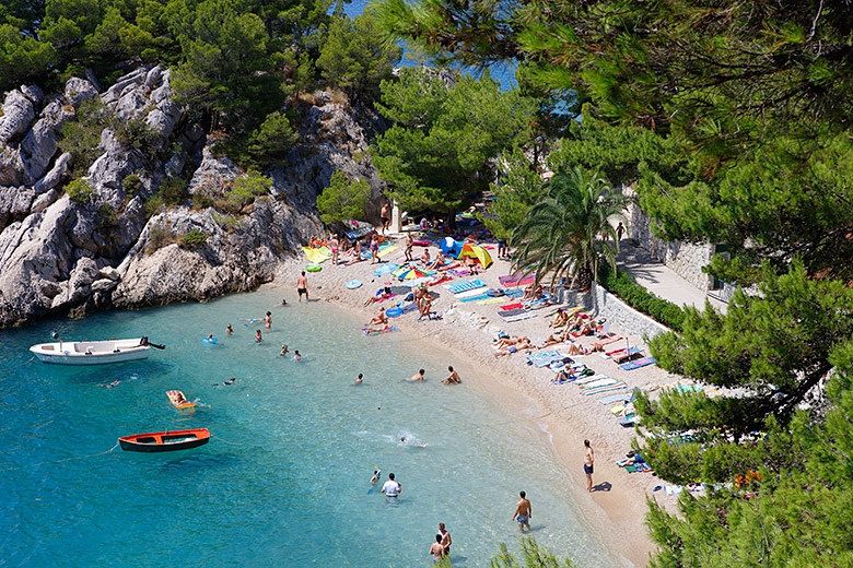 beach Podrače in Brela