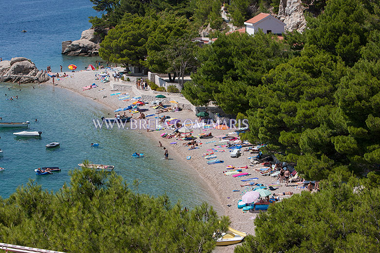 Brela Jakiruša beach at summer