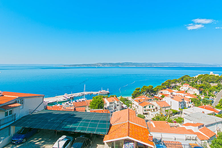 apartments Merita, Brela - balcony with sea view