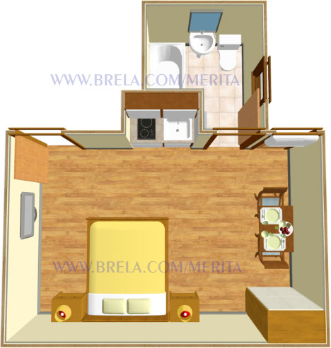 plan of apartment