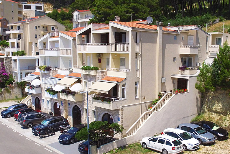 apartments Merita, Brela - aerial view
