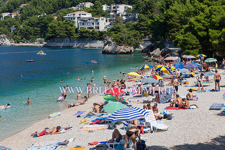 Punta Rata - most famous beach in Brela and Croatia too