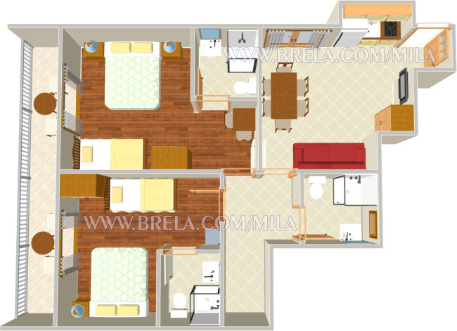 tlocrt - apartments plan