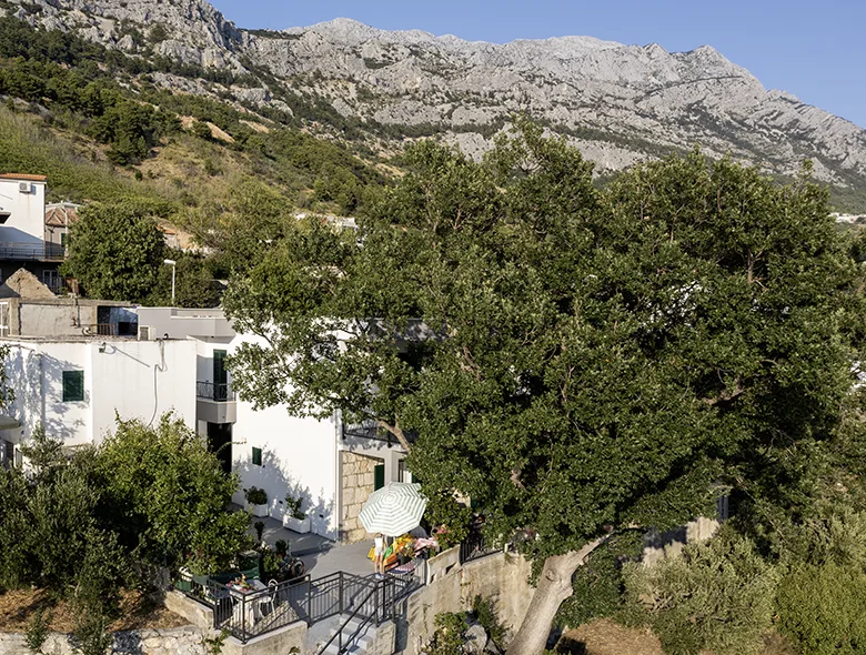 Apartments Mila, Brela - house from air
