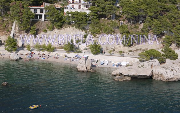 Beach in Brela Jardula - summer time