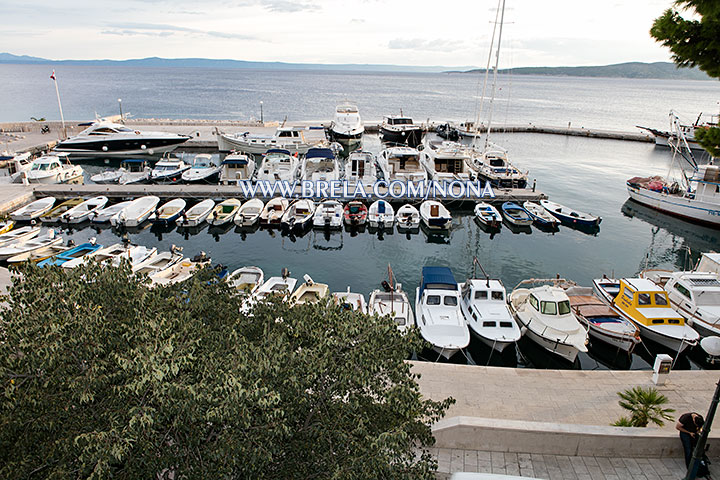 apartments Nona, Brela Soline - balcony with sea view