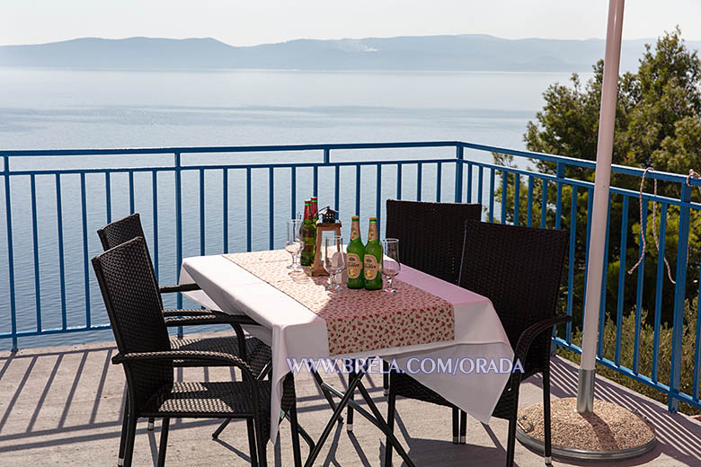 Apartments Orada, Brela - balcony with sea view