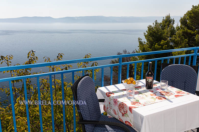 Apartments Orada, Brela - balcony with sea view