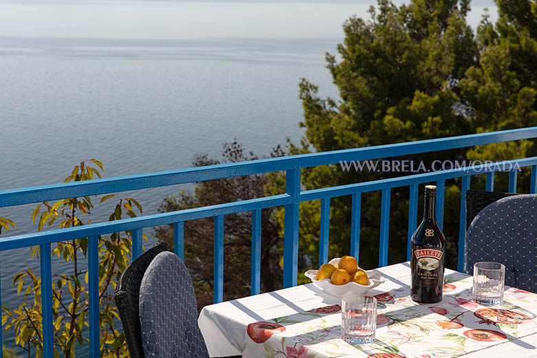 Apartments Orada, Brela - balcony with sea view