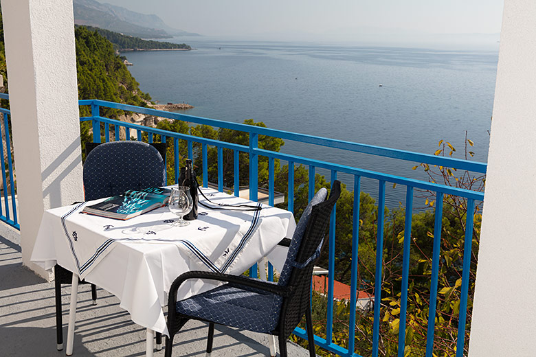 Apartments Orada, Brela - balcony with sea view