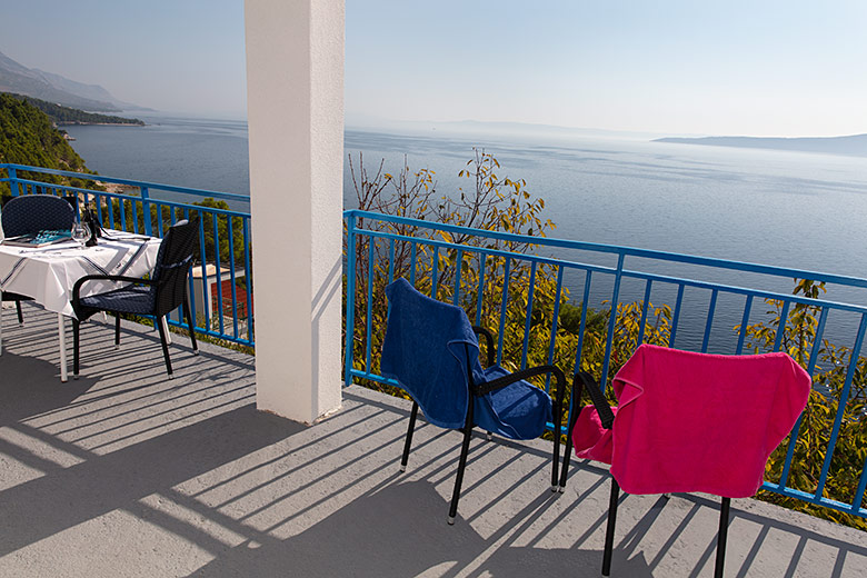 Apartments Orada, Brela - balcony with sea view