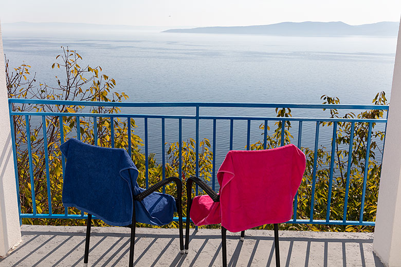 Apartments Orada, Brela - balcony with sea view