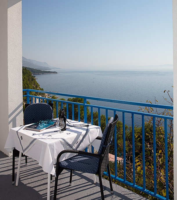 Apartments Orada, Brela - balcony with sea view